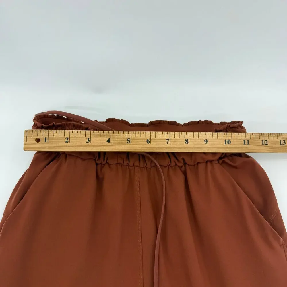 LULULEMON Keep Moving Jogger Size 2 Brown Pull On Stretch Athleisure W5CV4S
